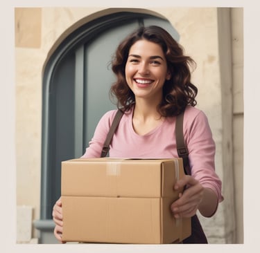 A smartphone displaying a Shopify webpage with the text 'Start your business' rests on a white surface. Next to it lies a closed notebook with geometric shapes on its cover and a sharpened pencil. A small succulent plant is visible in the top left corner.