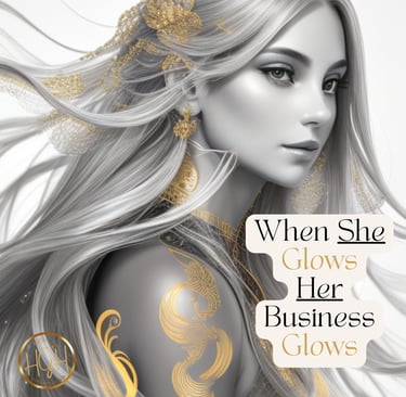 Empowering Quote: When She Glows, Her Business Glows