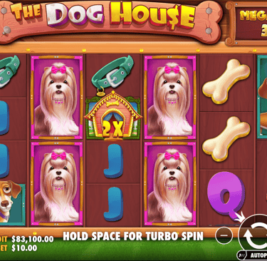 Juego extra con ganancias de x12,305 en The Dog House Megaways