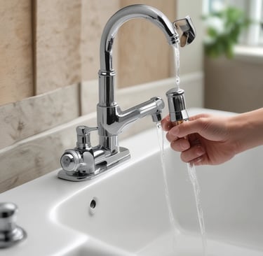 Satisfied homeowner giving a thumbs-up in a cozy living room setting.