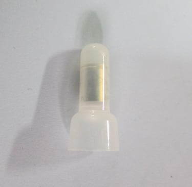 white and transparent closed-end wire connector for all V-0 and V-2 flame grade