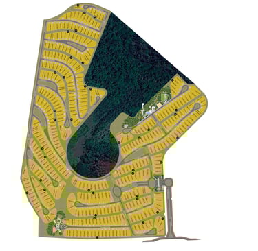 Mapa condomínio Aldeia das Brisas