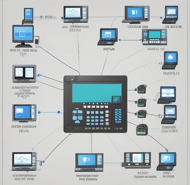 A white mask with distinct black features is placed on an open server tray in a data center or server room. The server is equipped with various LED indicators and network ports, suggesting an active setup.