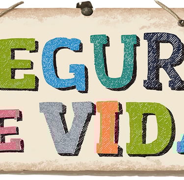 cartel vintage de seguro de vida