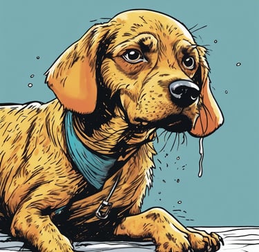 white short coated dog on white textile