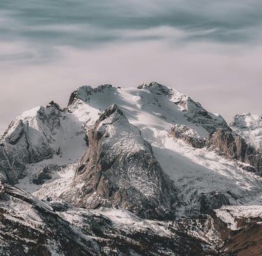 Dramatic peaks of the Dolomites in Italy