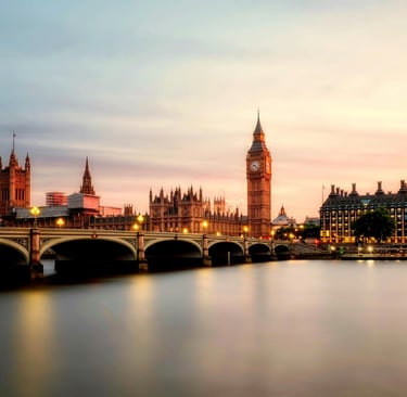 Big Ben and Houses of Parliament in London, UK