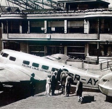 Porubanek Airport, Wilno, Poland. Wolinski was based here 152 Squadron of 5th Air Regiment.