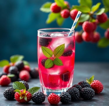 Blackberry Shrub Spritzer