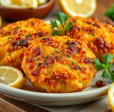 crispy lemon crab cakes