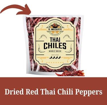 Dried Red Thai Chili Peppers