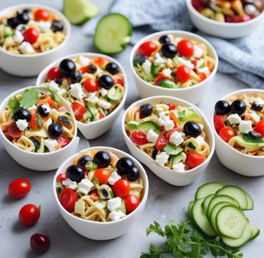 Greek Pasta Salad Cups