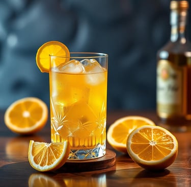 St. Patrick's Day Drink Gold Rush Cocktail