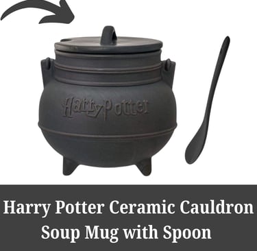 Harry Potter Ceramic Cauldron Soup Mug with Spoon 