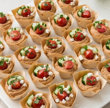 Mediterranean Hummus Cups