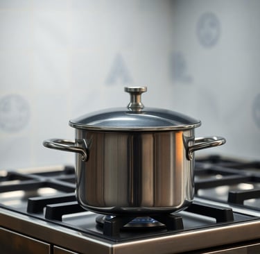 a pot on a stove top