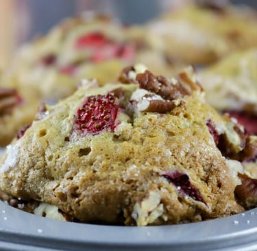 Strawberry Pecan Muffins