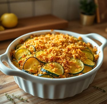 Zucchini and Yellow Squash Au Gratin