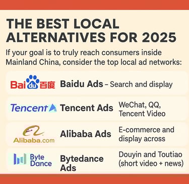 Local alternative to advertise in china