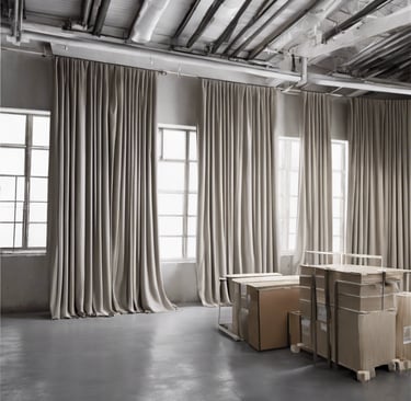 white textile lot