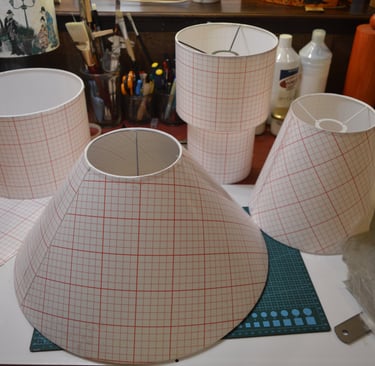 Atelier Pegase Fabrication abat-jour, étape par étape