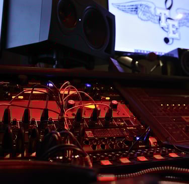 Troit Ent. mixing production studio desk