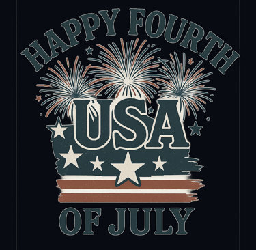 Happy Fourth of July – USA Fireworks and Stars Vintage Shirt