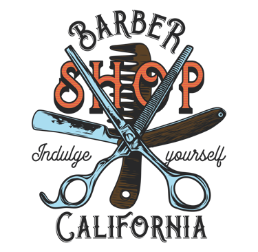 a barber shop with scissors and scissors and scissors