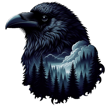a bird with a black and white background