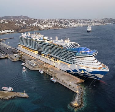 Mykonos Airport chauffeur - Mykonos Port private transfer - Cruise Ship Mykonos