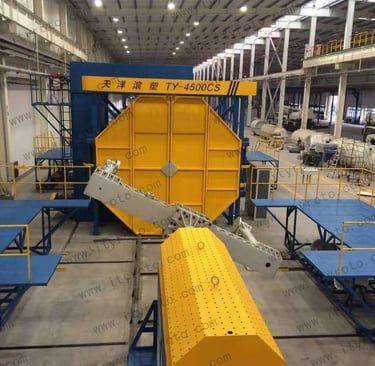 shuttle rotational molding machine