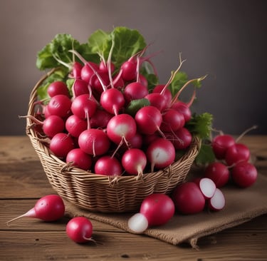 Fresh carrots, potatoes, and onions displayed on a wooden table