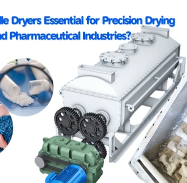 "Paddle dryer processing polymer resins in a chemical plant with closed-loop system