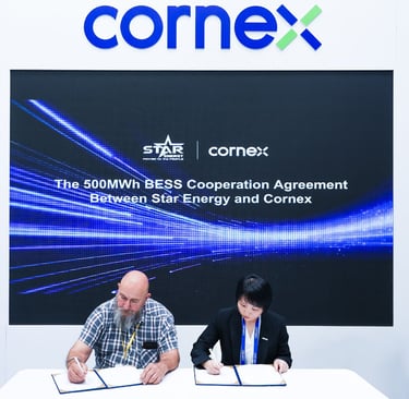 STAR ENERGY signs 500 MWH BESS deal with CORNEX