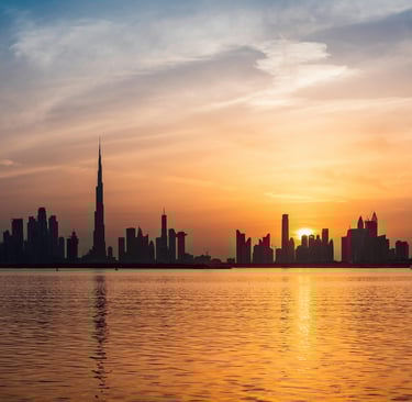 Sunset in Dubai