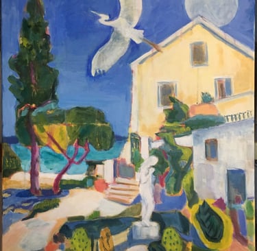 Ithaca Greece acrylic 24" x 30"