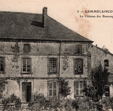 Le Château des Bassompierre anfangs 20. Jahrhundert. Ursprünglich im Besitz von Léopold d'Hennezel