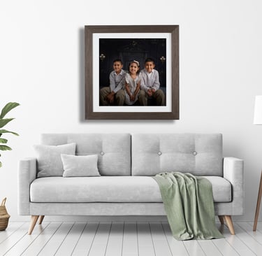 Wall art with Family Portrait