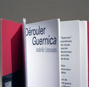 Page de titre de "Dérouler Guernica"