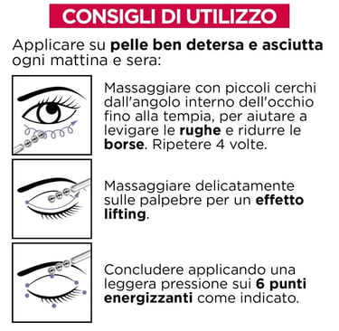 Siero Contorno Occhi - L'Oréal Revitalift Filler - [Acido Iialuronico + Caffeina] - Consigli