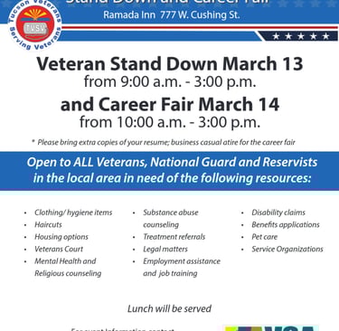 Veteran Stand Down Event Flyer