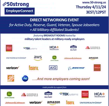 Event flyer for the direct networking event