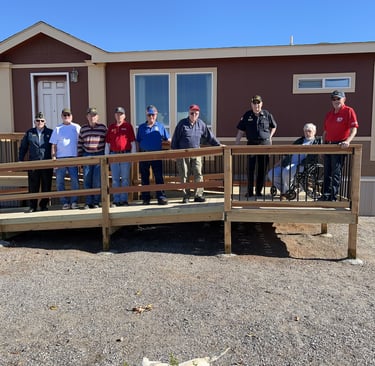 Pictured (left to right): Post 94 Legionnaires Tom Metzger, Charlie Fridinger, Larry Leighton, Brian