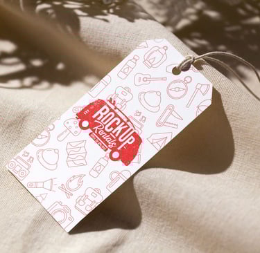 Rockup rental branding design