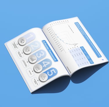 Professional and sleek brochure design for Finavenue Fund, highlighting investment opportunities.