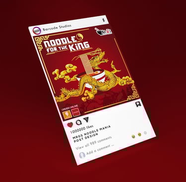 Bold and appetizing social media post design for a fast food company, showcasing tasty offerings.