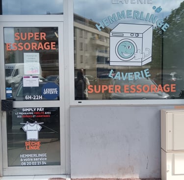 Vitrine Laverie Hemmerlinge Mulhouse