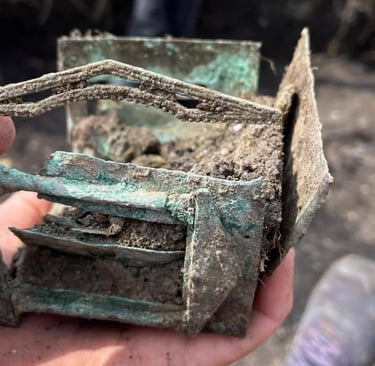 Una cassa romana de brondzo tropata en Turda, Romenía