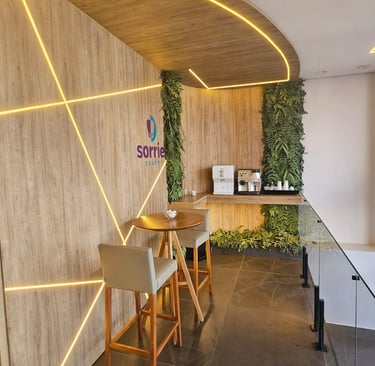 a bar with a bar stool and a bar stool