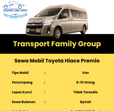 sewa mobil hiace premio lhokseumawe aceh